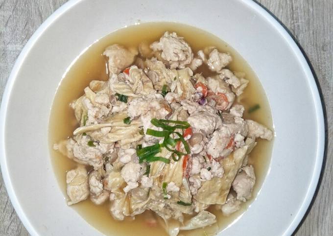 Tumis Ayam Kembang Tahu