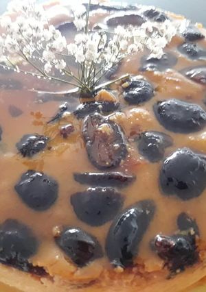 Una foto de Crema Volteada con Higos secos a lo Carmelita