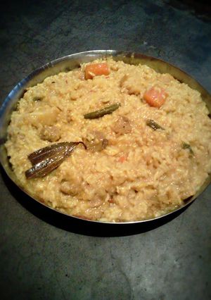 A picture of Mix veg khichdi.