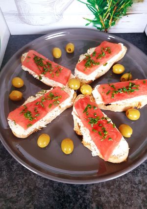 Une photo de Tartine fraîcheur à la pastèque 🍉