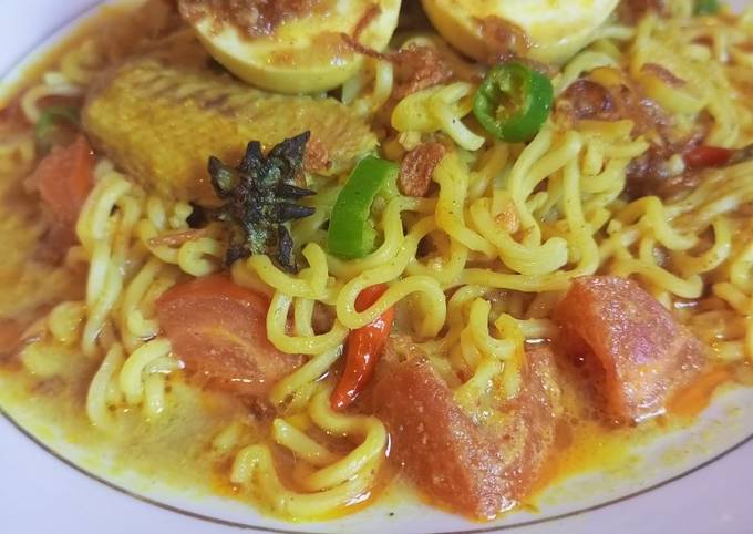 Resep Mie Kuah Kare Susu Oleh Fitzaki Kitchen Cookpad