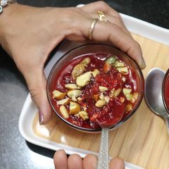 A picture of Millet beet kheer millet beetroot payasa.