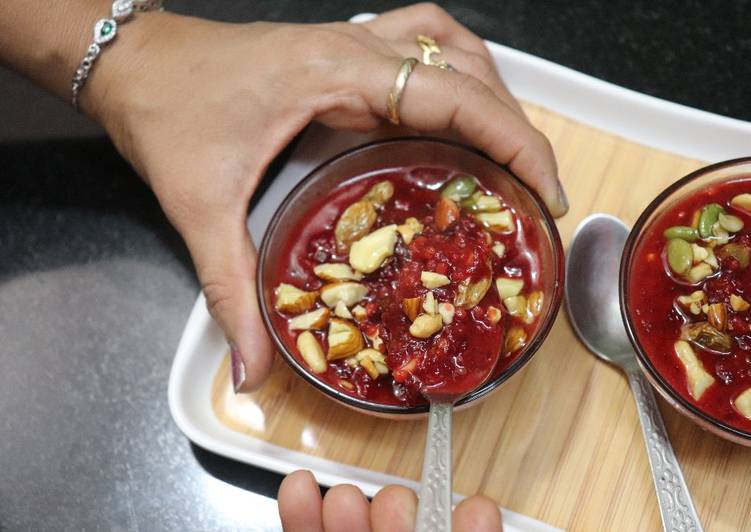 Simple Way to Make Any-night-of-the-week Millet beet kheer millet beetroot payasa