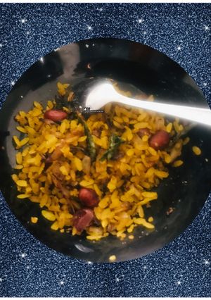 A picture of Peanuts poha.