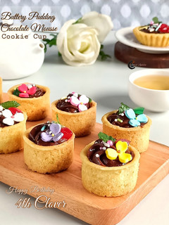 Foto resep Buttery Pudding Chocolate Mouse Cookie Cup