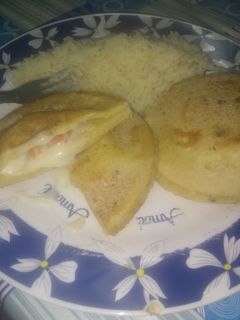 Una foto de Milanesas de harina de soja rellenas