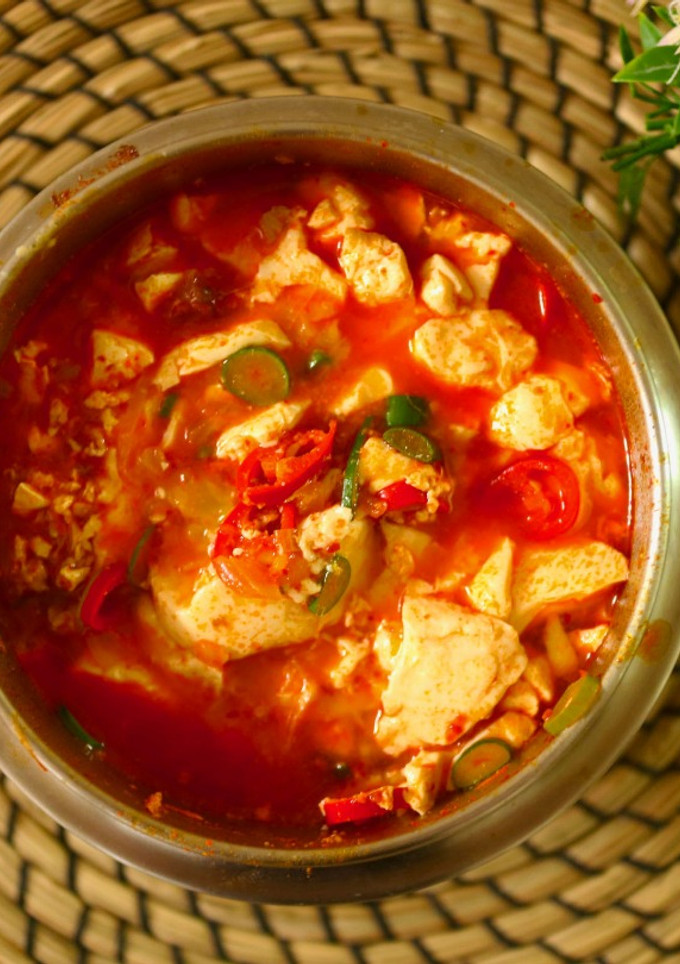 Foto resep Sundubu JJigae Sup tahu resep asli korea