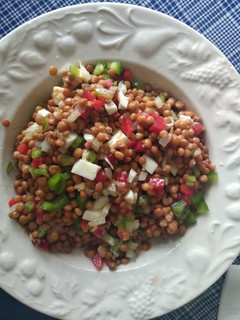 Una foto de Ensalada de lentejas