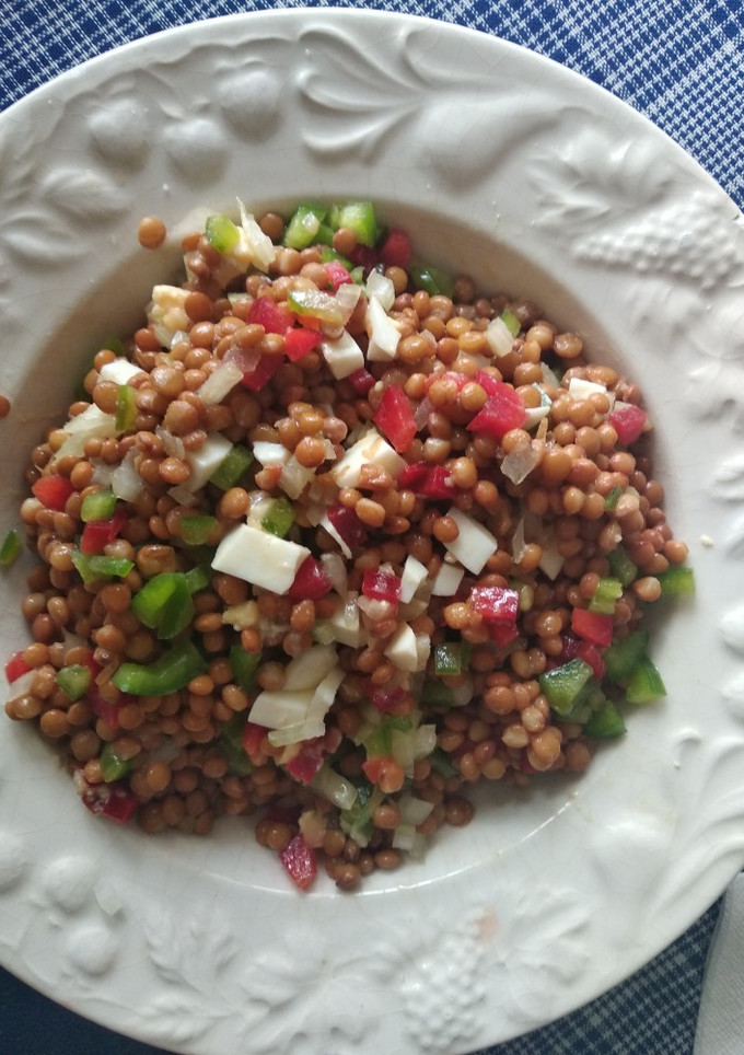 Una foto de Ensalada de lentejas
