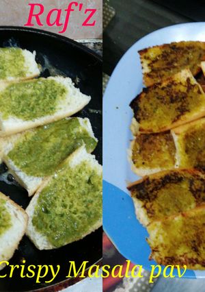 A picture of Crispy masala pav.