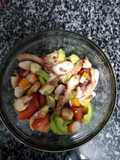 Ensalada con rejo a la plancha