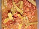 Longaniza en salsa con nopales