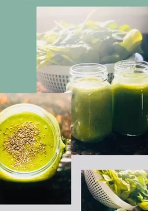A picture of Banana Spinach Smoothie.