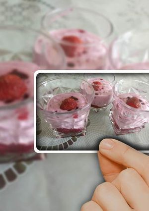 A picture of Quick Strawberry Cream Dessert.
