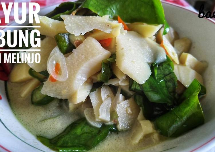 Sayur rebung daun melinjo