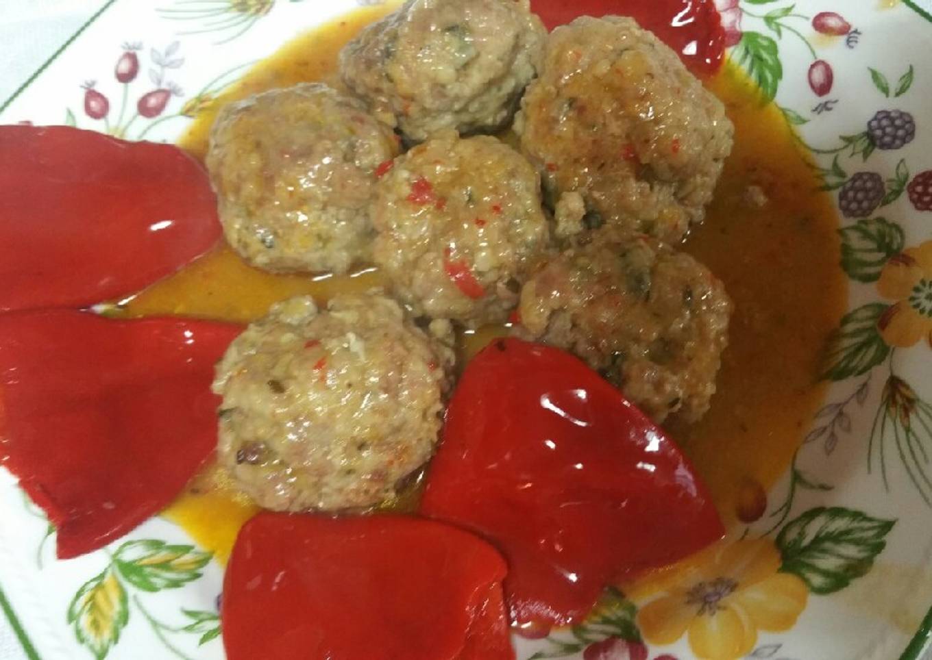 Albóndigas en salsa de ostras