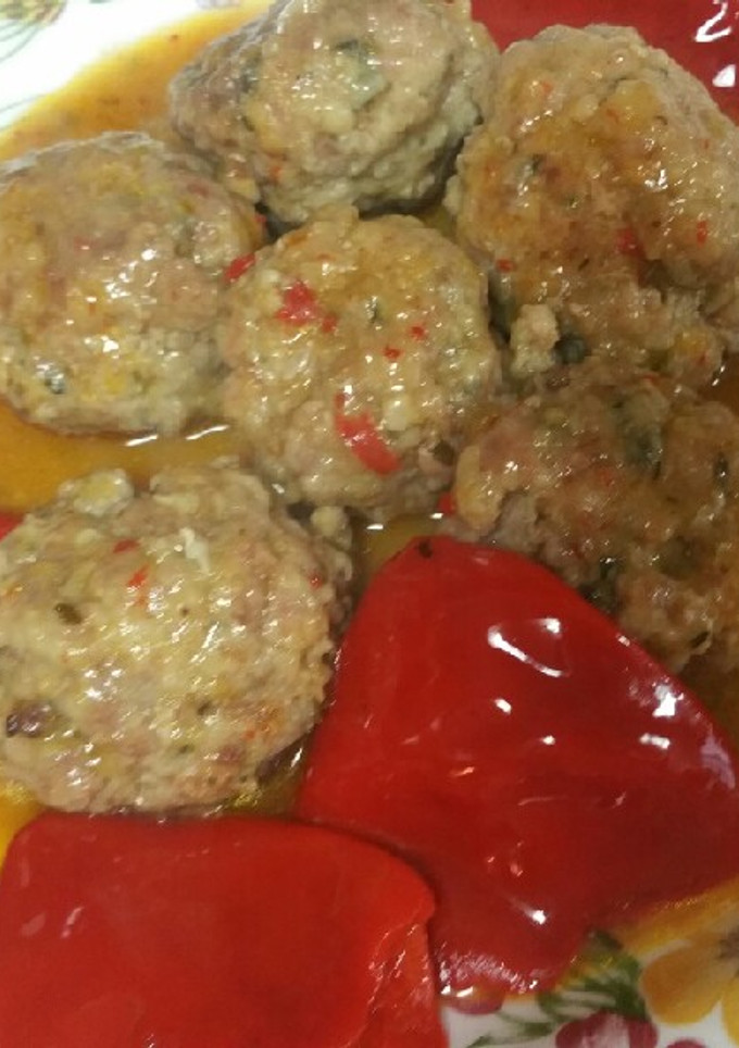 Una foto de Albóndigas en salsa de ostras