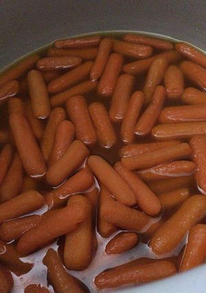 A picture of Sweet glazed carrots.