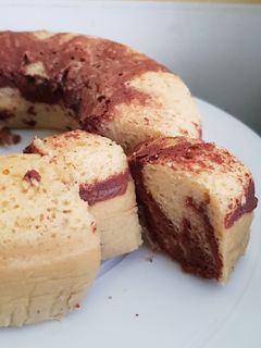 Foto resep Bolu Marmer Lembut, Metode Au Bain Marie