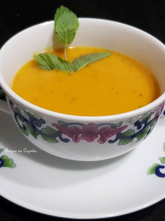 Foto de Creme de Abóbora com Hortelã