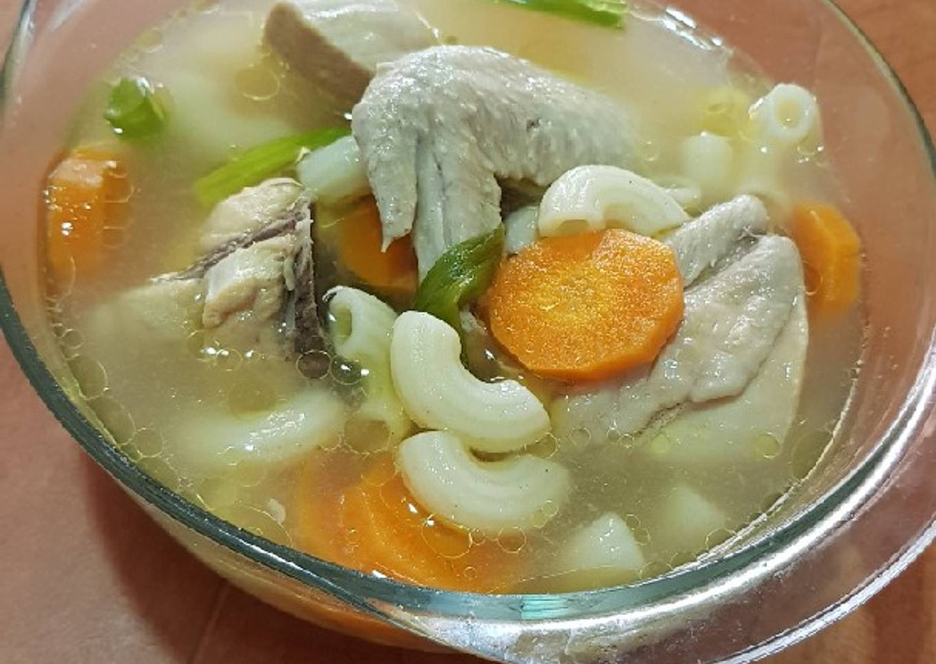 Sup ayam macaroni