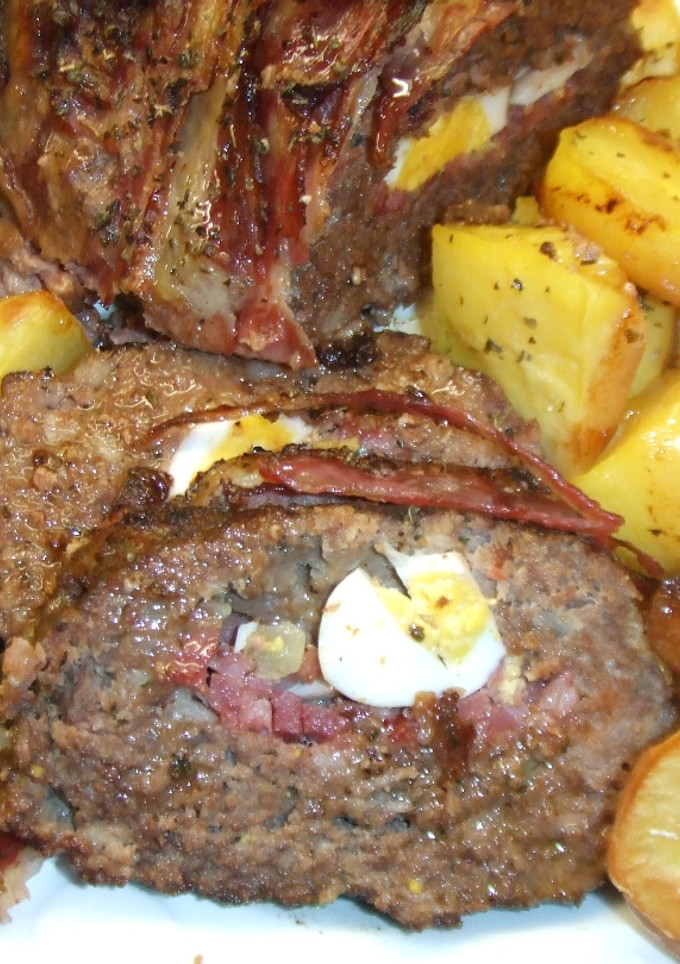 Una foto de Arrollado de carne relleno