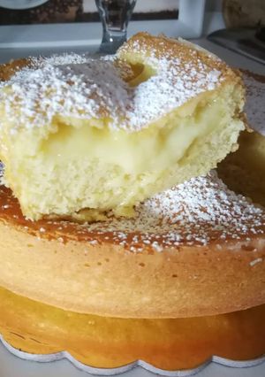 Foto di Ciambellone con cuore di crema al limone