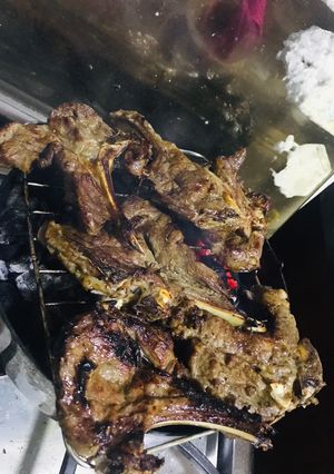 صورة لوصفة ريش ضاني على الفحم