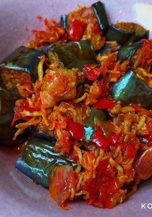 Foto resep Terong Balado Teri #Bandung_RecookAdam'sMommy
