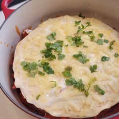A picture of Enchilada Lasagne.