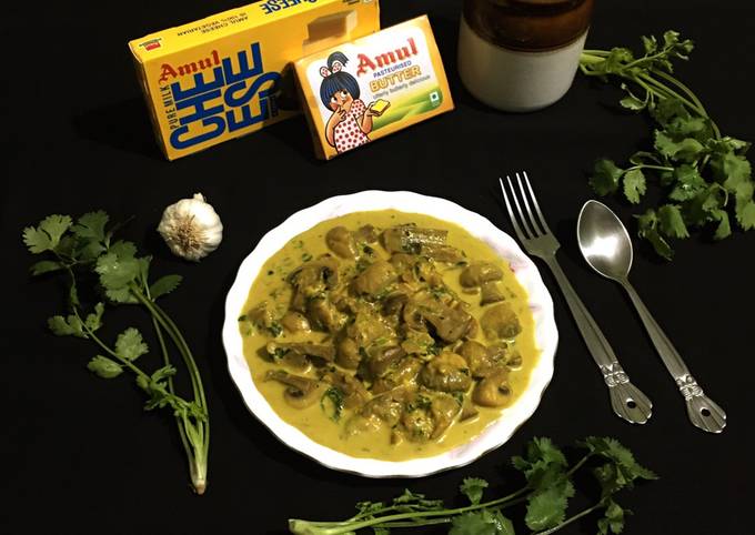 Malai Mushroom / Creamy Cheesy Mushroom Recipe by Sudipa Gope - Cookpad