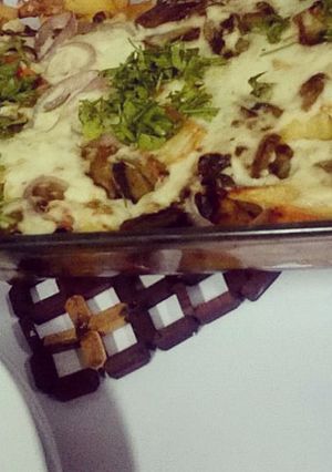 صورة لوصفة طريقة عمل صينية الخضار بالباشميل