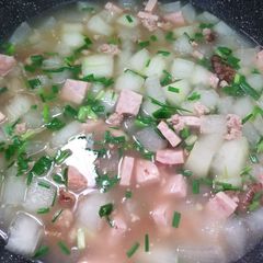 A picture of Chinese Winter Melon Soup with Rice 瓜粒湯飯.
