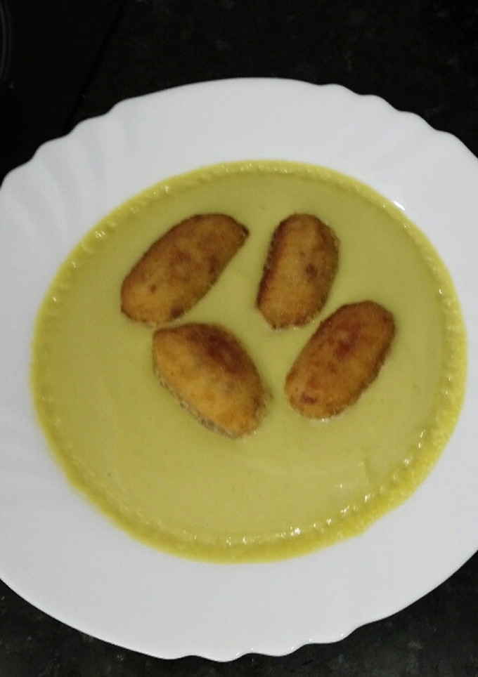 Una foto de Crema de espinacas con leche evaporada sin lactosa