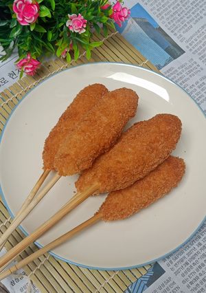 Foto resep Corndog Sosis dan Mozzarella