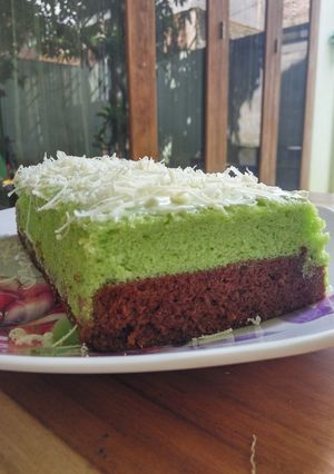 Foto resep Bolu Kukus Pandan Coklat