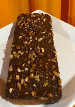Una foto de Budín sano y rico de banana avena y coco