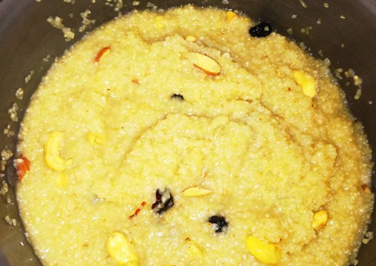 Simple Way to Make Speedy Wheat rava sweet
