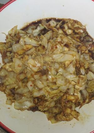 Foto resep Oseng kol + telur