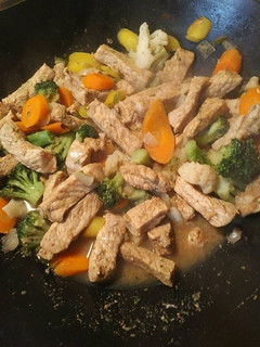 A picture of White pepper Pork Stirfry.