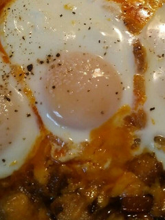 A picture of Shrimp, Sweet Potato, Chorizo Hash.