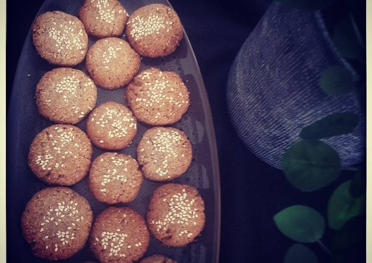 Recipe of Quick Vegan gluten free tahini cookies