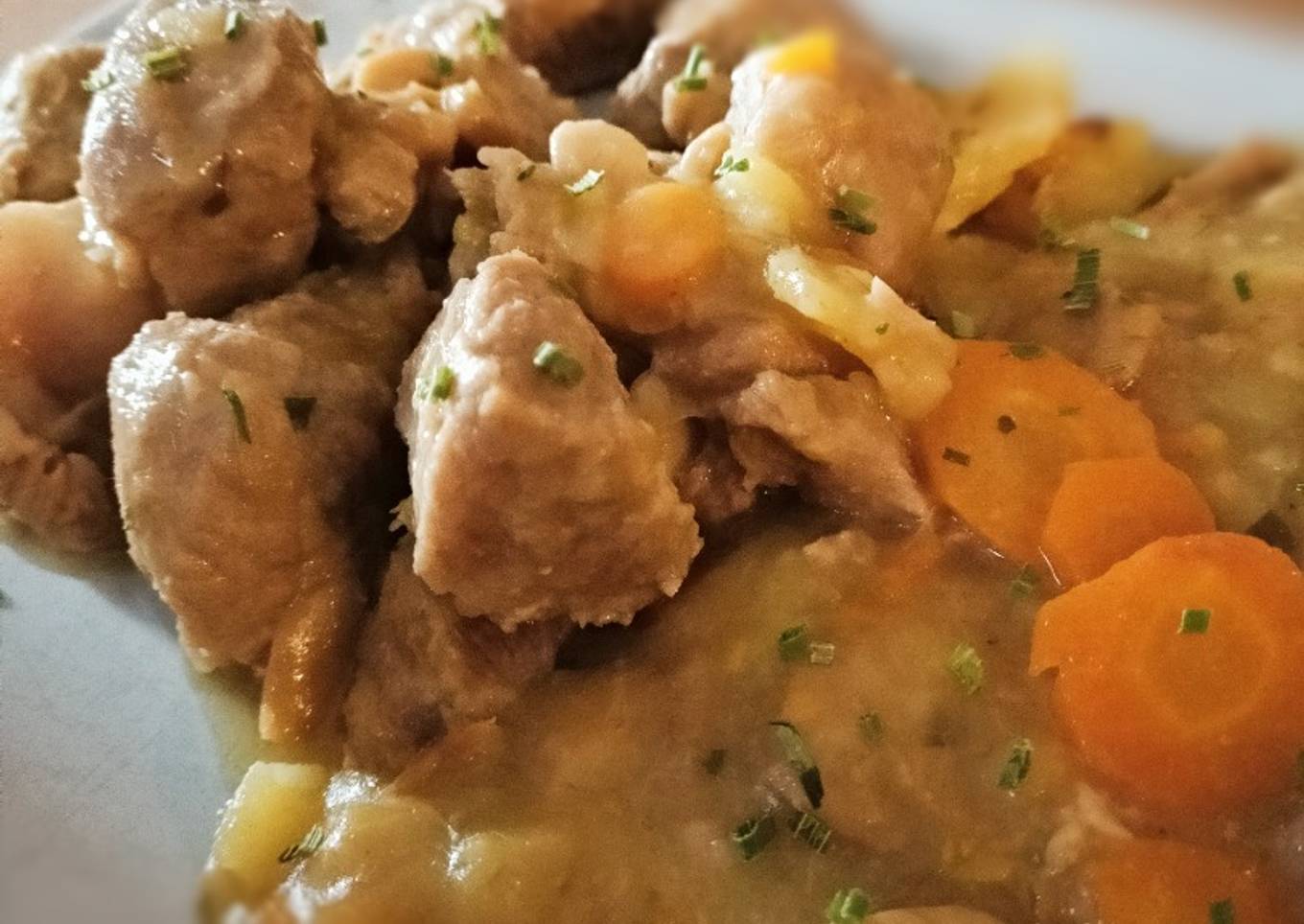 Veau à l'orange et ses légumes au Cook Expert