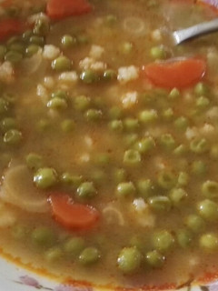 Borsóleves recept fotója