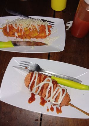 Foto resep Bikin corndog/hottang (jajanan korea hits) super gampang