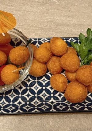 Foto di Palline di formaggio al parmigiano e albume d'uovo