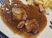 Una foto de solomillo de cerdo a la parrilla