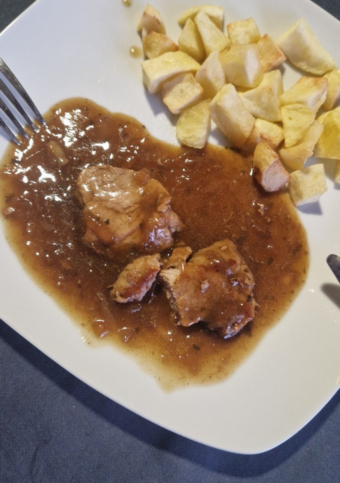 Una foto de Solomillo de cerdo con salsa al Pedro Ximénez