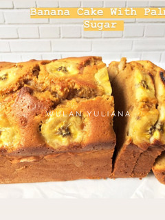 Foto resep Banana Cake With Palm Sugar