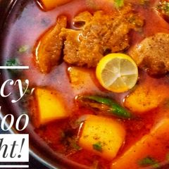 A picture of Aaloo Gosht!.